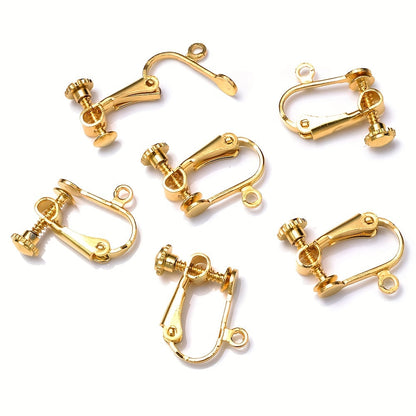 Brass Screw Ear Clips