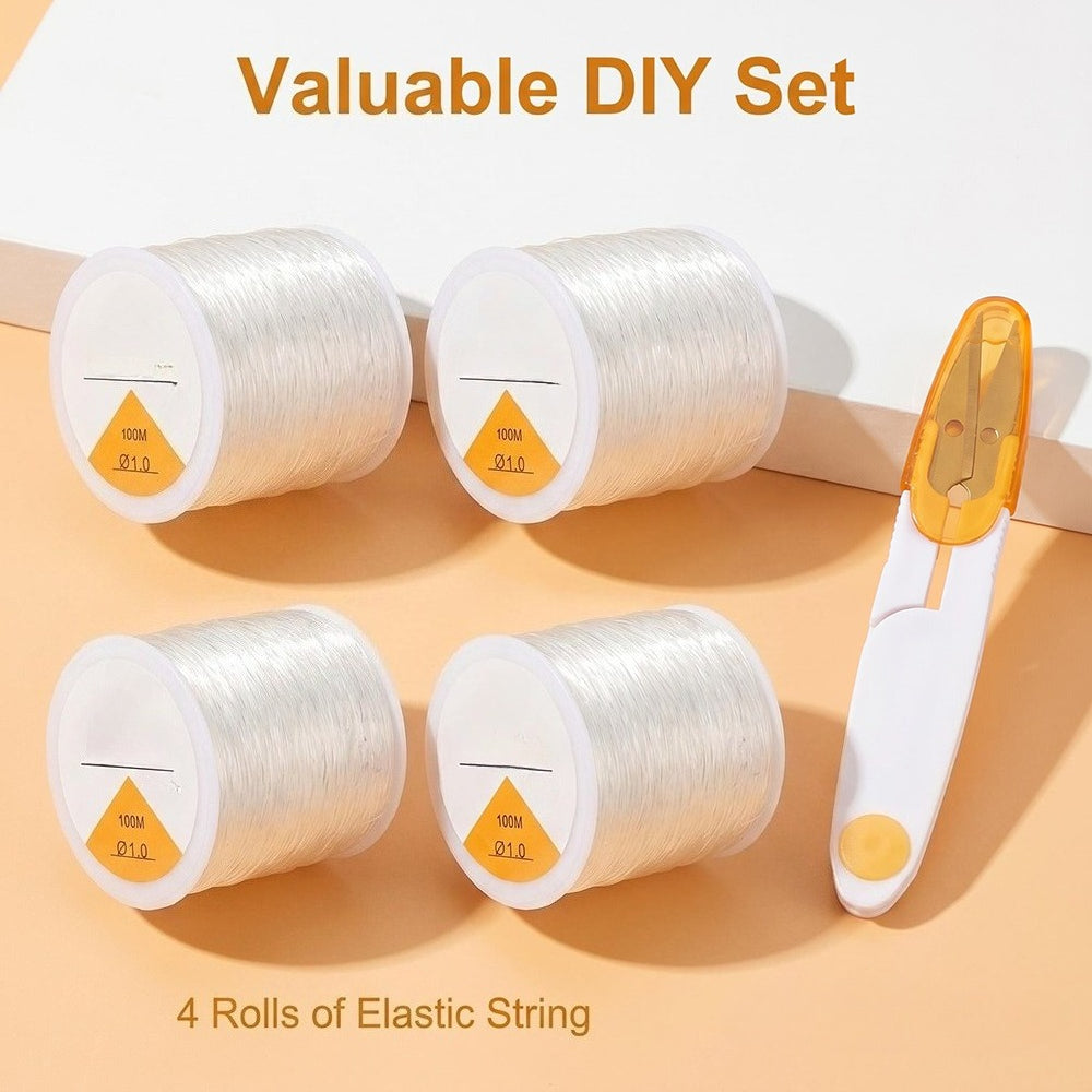 Elastic Jewelry Cord and Scissors Set