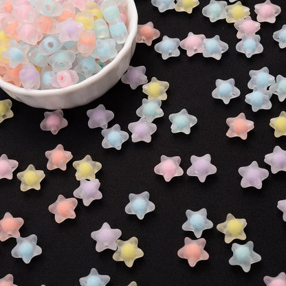 11 mm Acrylic Star Spacer Beads