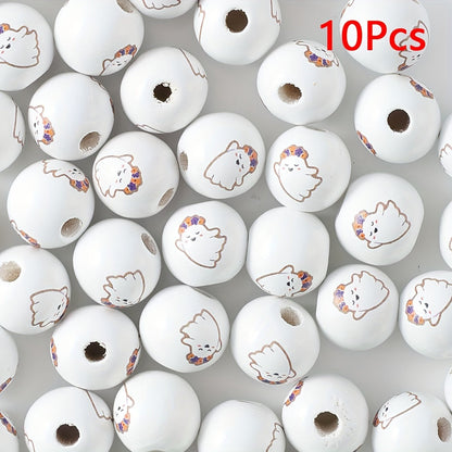 Halloween Wooden Beads
