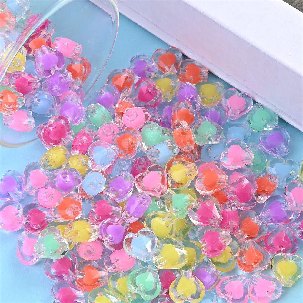 Acrylic Sweet Love AB Beads