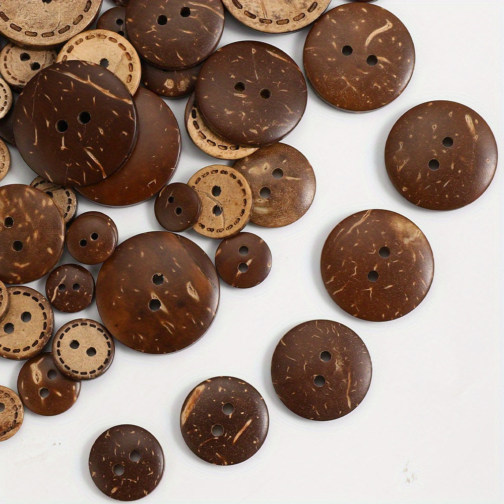 Natural Coconut Shell Buttons