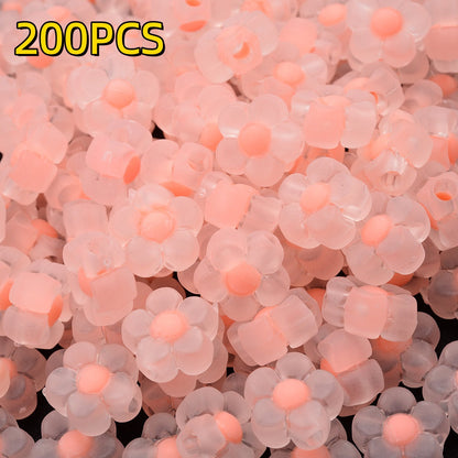 200pcs 13mm Matte Acrylic Sunflower Beads