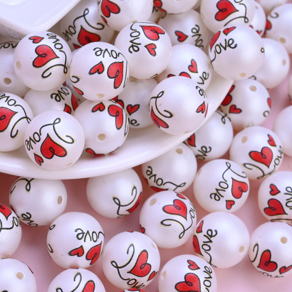 Acrylic LOVE Letter Beads