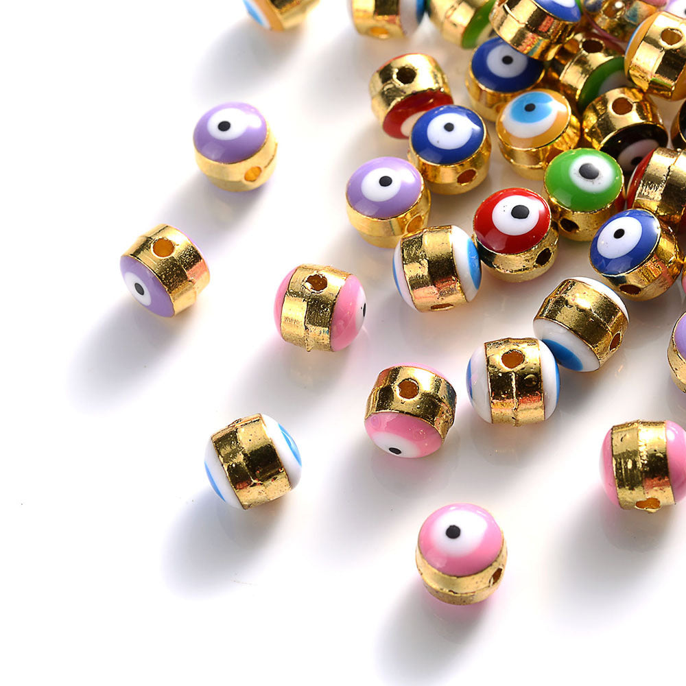 Devil's Eye Alloy Spacer Beads