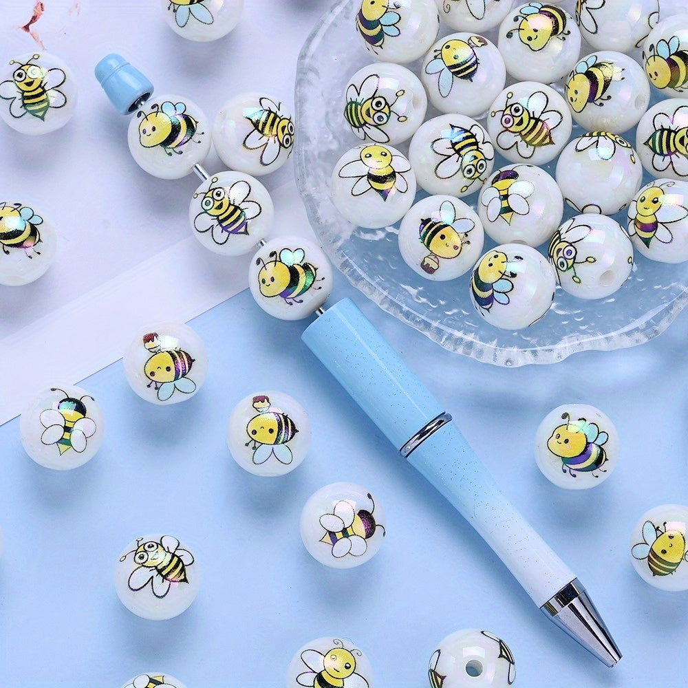 Bee Acrylic Beads