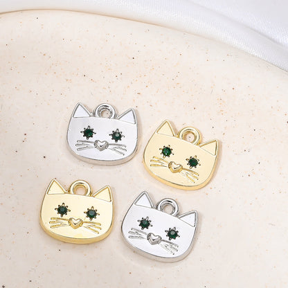 Cat Alloy Pendant Charms