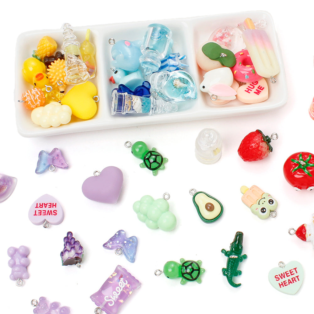 Y2K Resin Flower & Charm Beads