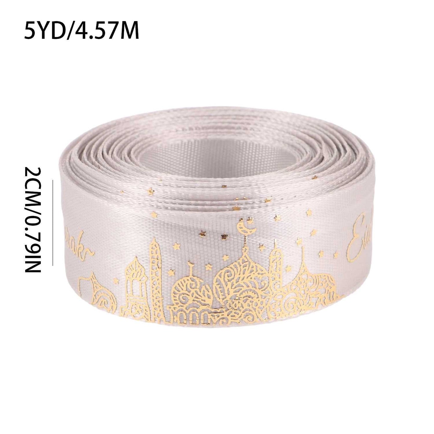 Happy Eid Mubarak Grosgrain Ribbon