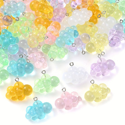 Solid Color Cloud Resin Charms