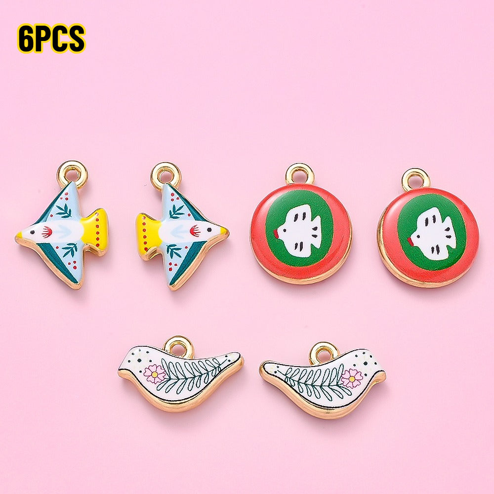Vintage Enamel Animal and Symbol Charms