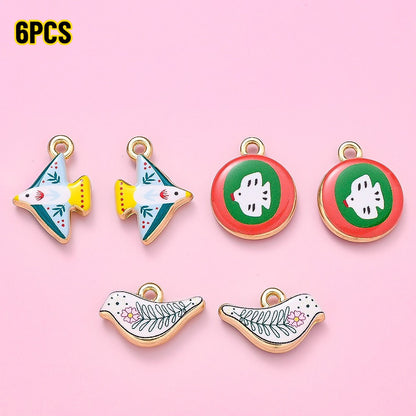 Vintage Enamel Animal and Symbol Charms