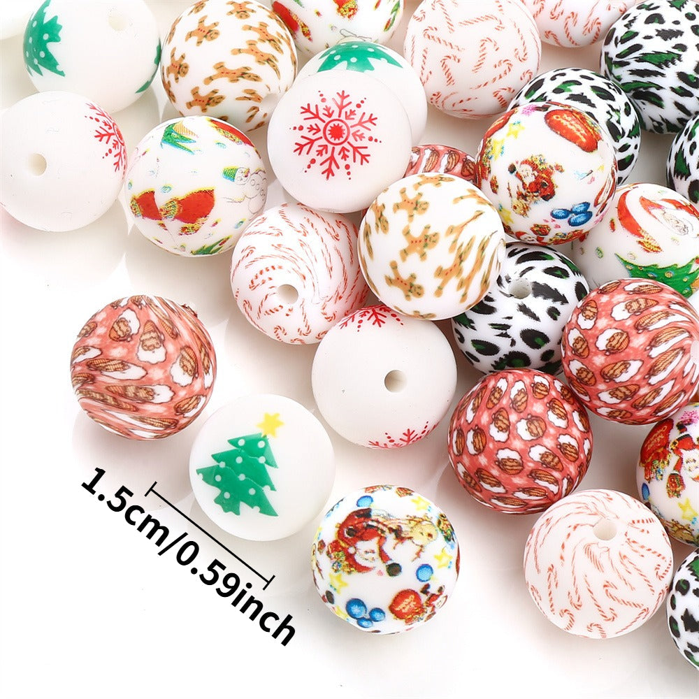 Christmas Silicone Beads