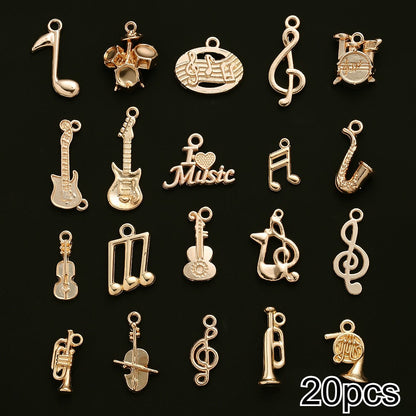 Musical Instrument Alloy Pendants
