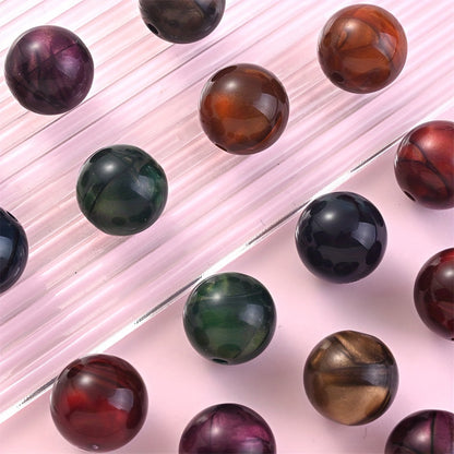 8–22mm Colorful Acrylic Tiger Eye Bead Set
