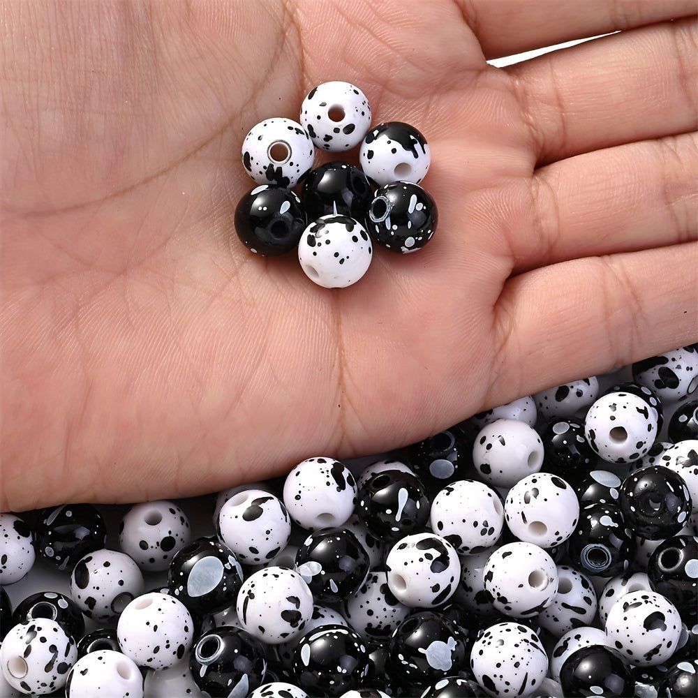 Acrylic Ink Round Beads