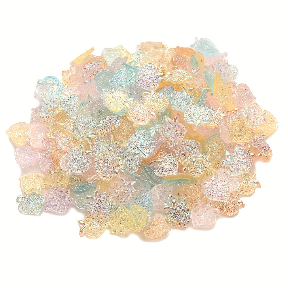 Mixed Glitter Acrylic Beads