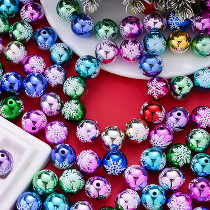 Christmas Snowflake Acrylic Beads