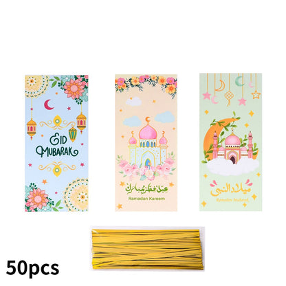 50-Piece 13x27.5 cm OPP Gift Bags