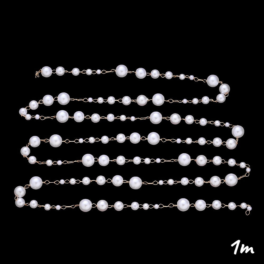 Imitation Pearl Strand Chain