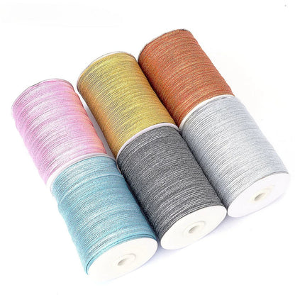 Grey Glitter Ribbon
