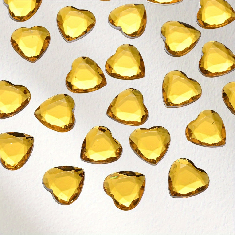 12 mm Acrylic Heart Decorative Patches