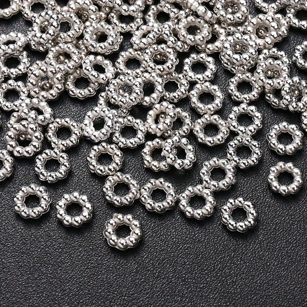 8 mm Snowflake CCB Spacer Beads
