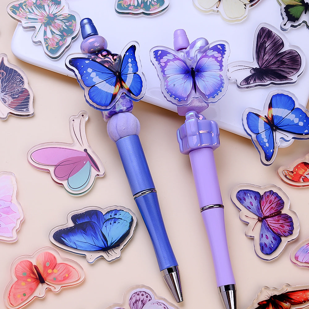 Colorful Butterfly Acrylic Flatback Embellishments