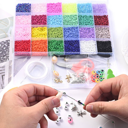 16,800 pcs 2 mm Seed Beads DIY Jewelry Making Kit