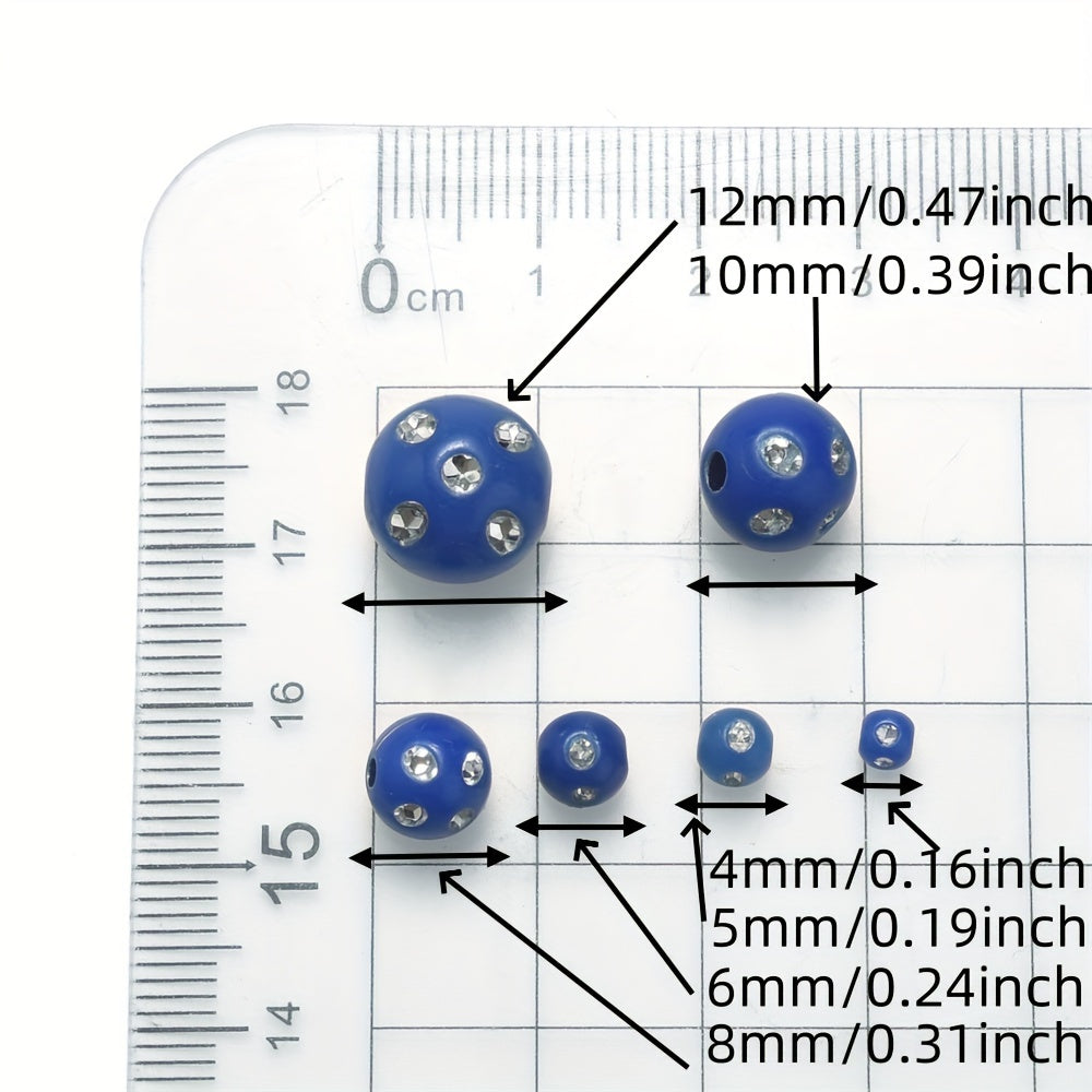 Mixed Acrylic Round Beads