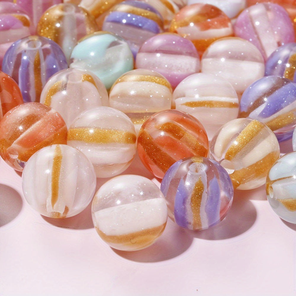 Glacier Acrylic Round Beads