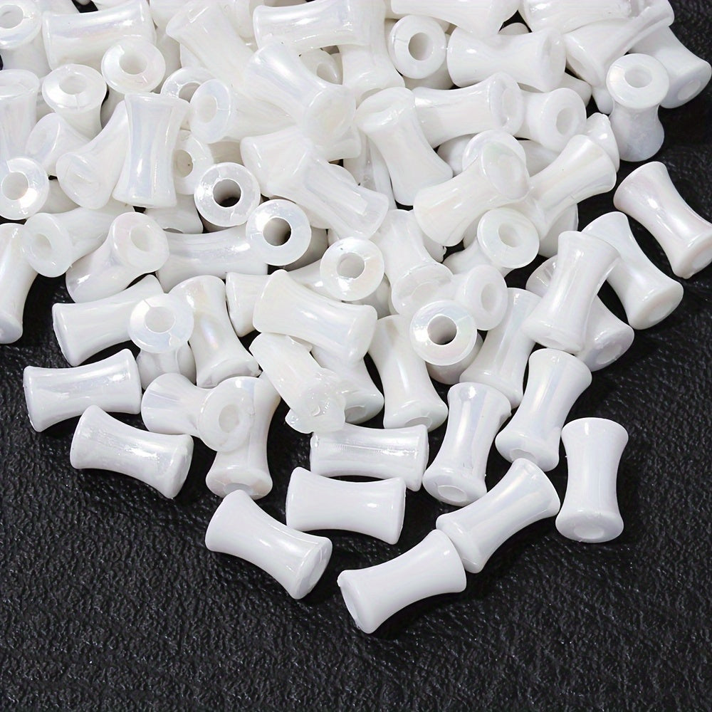 200PCS Mini Bamboo Joint Acrylic Imitation Pearl Spacer Beads
