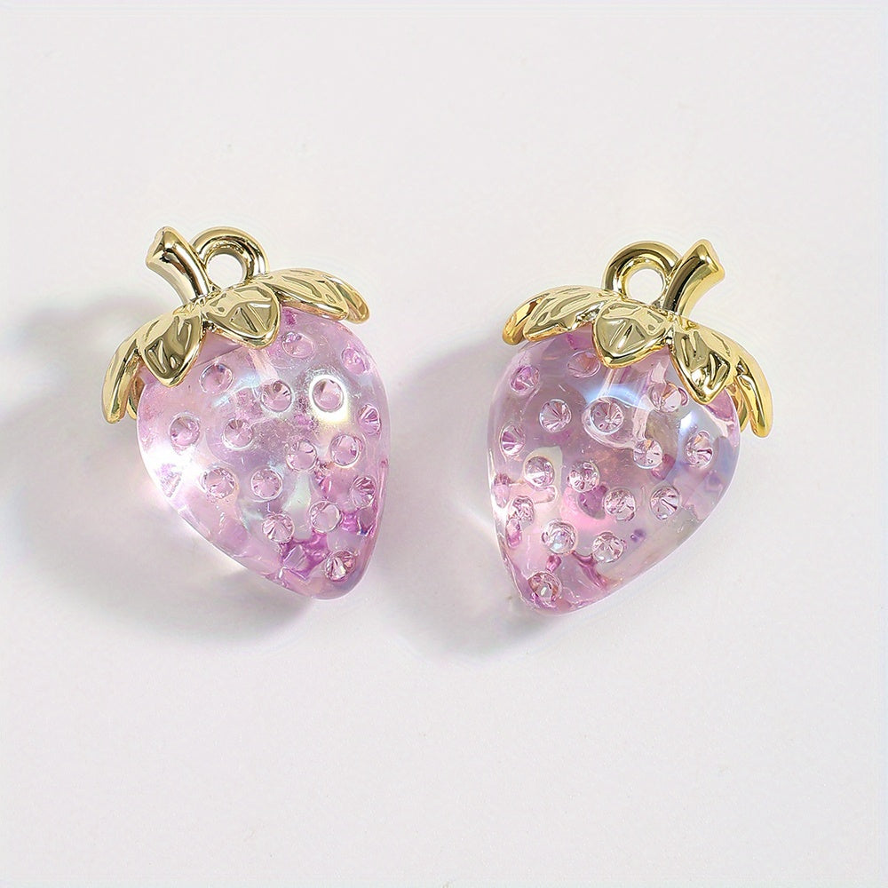 Y2K Strawberry Acrylic Pendants