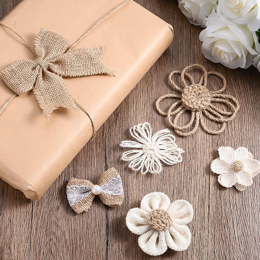 Hemp Rope Flower Set