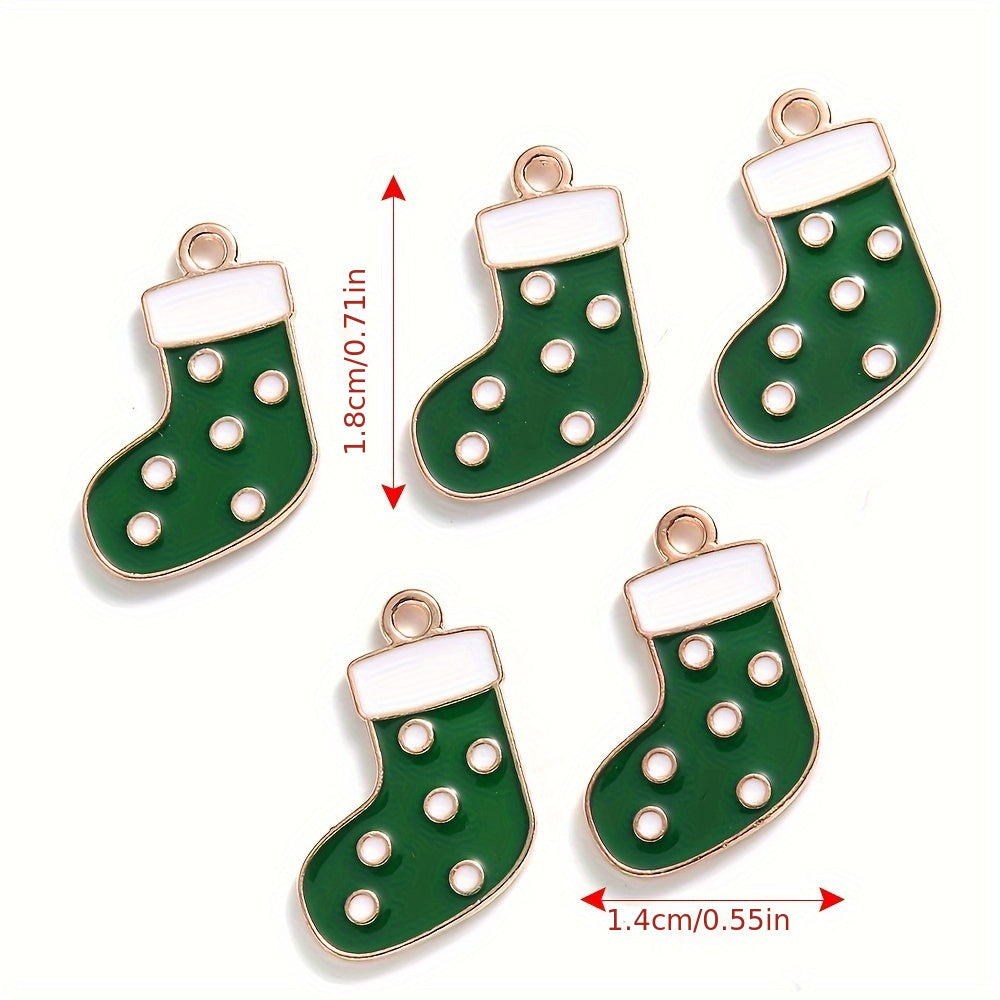 Mixed Metal Christmas Pendants