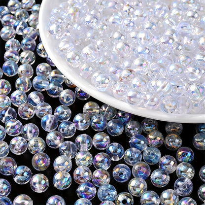 Clear Acrylic Round Beads