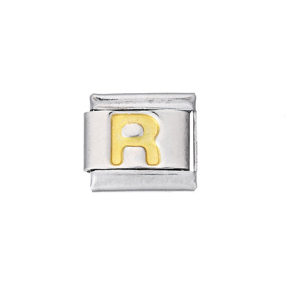 A-Z English Letter Stainless Steel Italian Charm Links