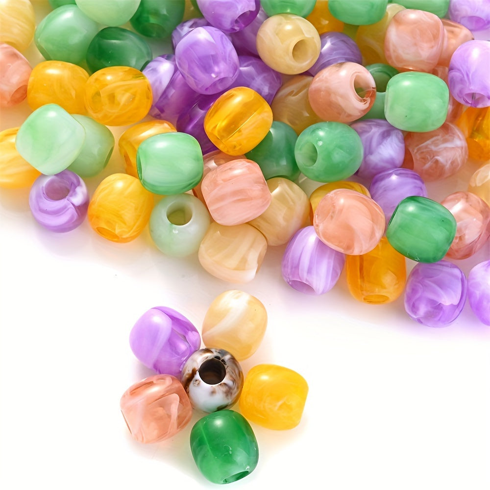 Barrel Acrylic Large Hole Beads
