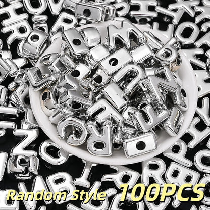 Colorful Alphabet Acrylic Beads