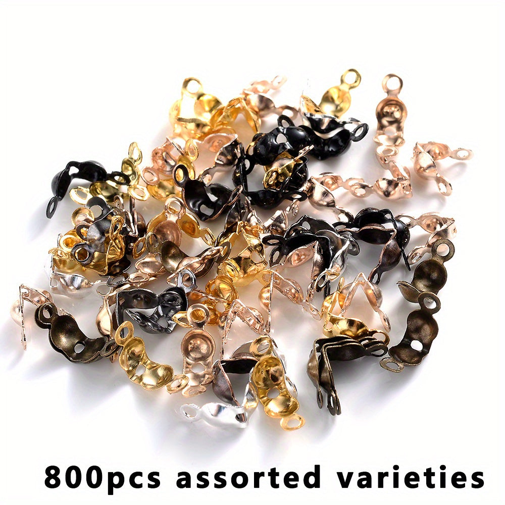 800-Piece Crimp Bead Calotte Knot Covers