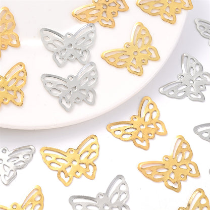 50/100PCS 16×21mm Iron Butterfly Jewelry Findings