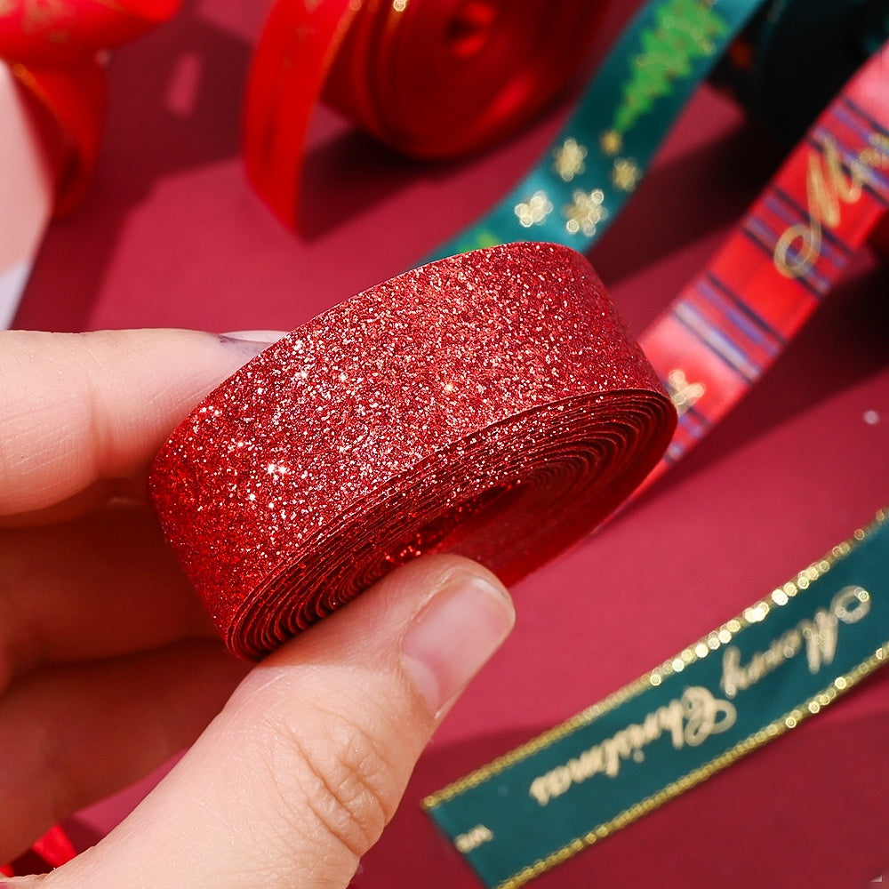 Christmas Glitter Ribbon