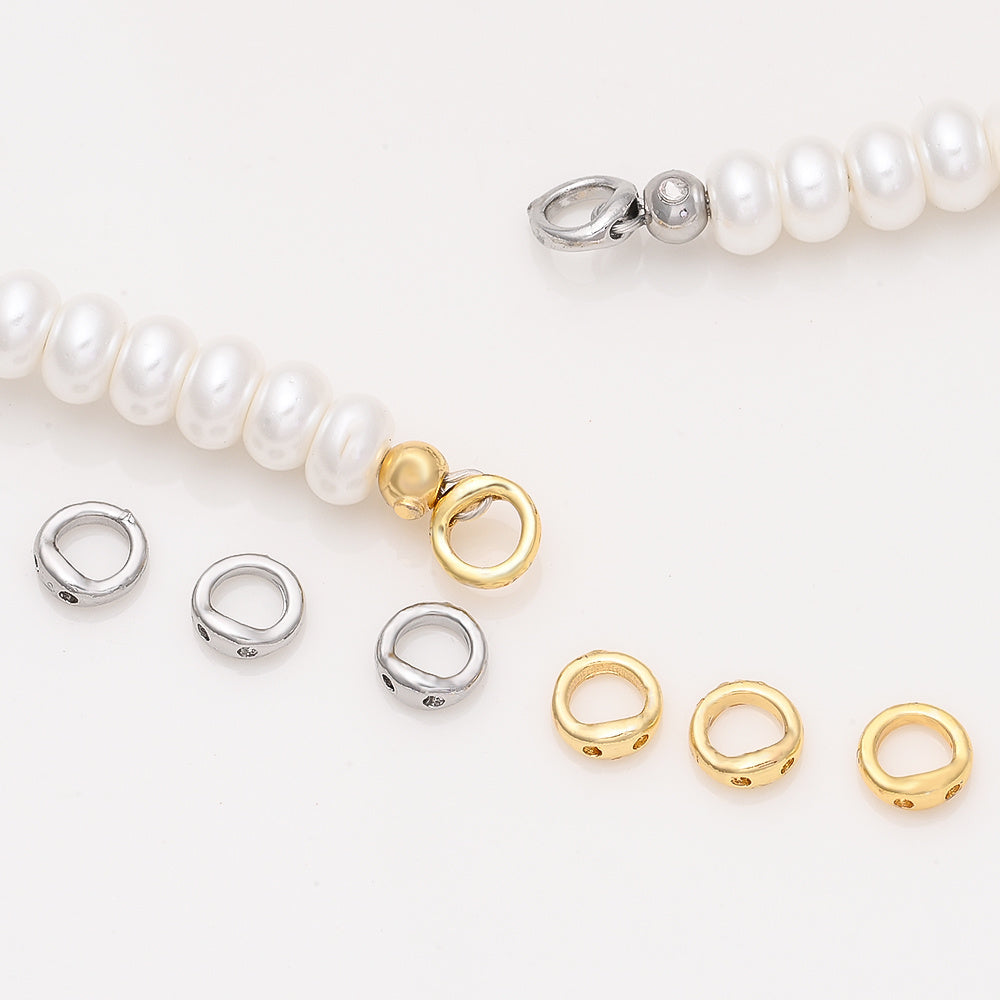 Copper Round Jewelry Clasp Connectors