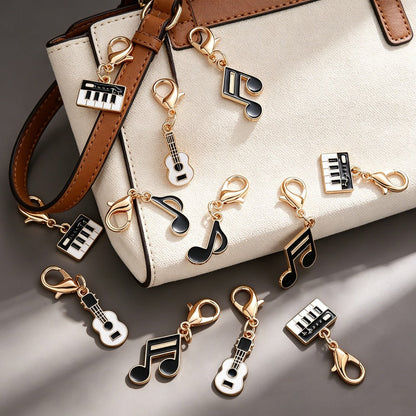Music-Themed Alloy Pendant Charms