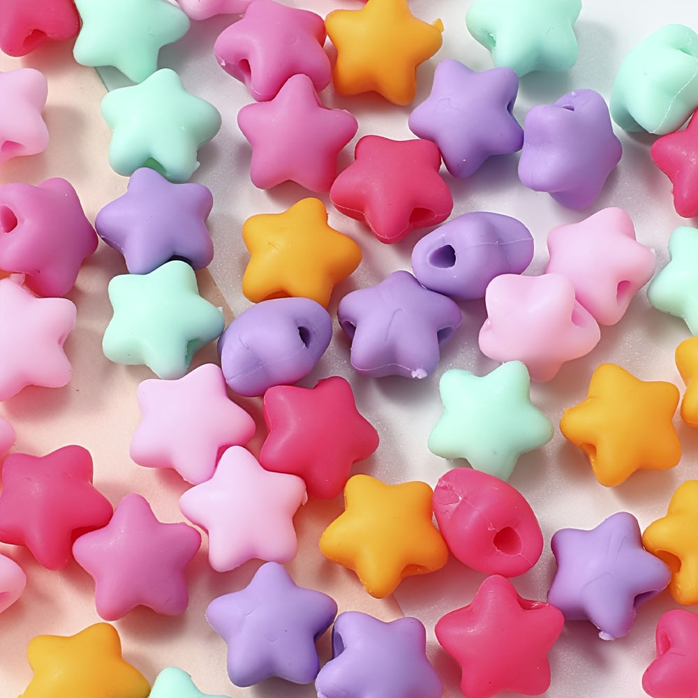 20-Piece Multicolor Heart-Shaped Silicone Beads