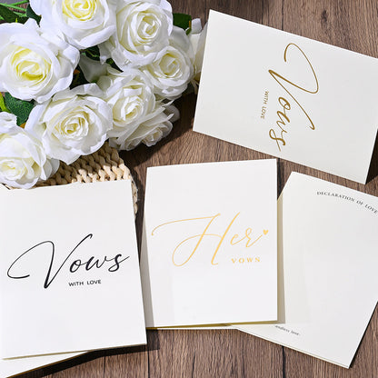 Personalized Wedding Vow Books Set