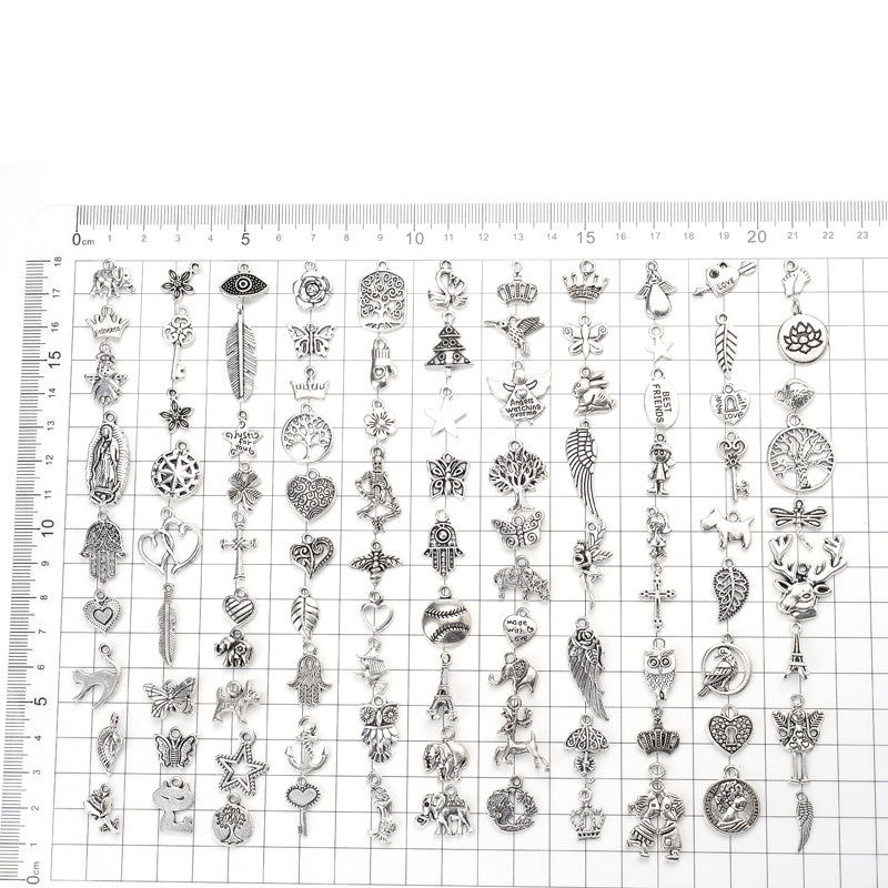 150 g Mixed Silver Charms Set