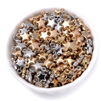 Star-Shaped CCB Plastic Pendants