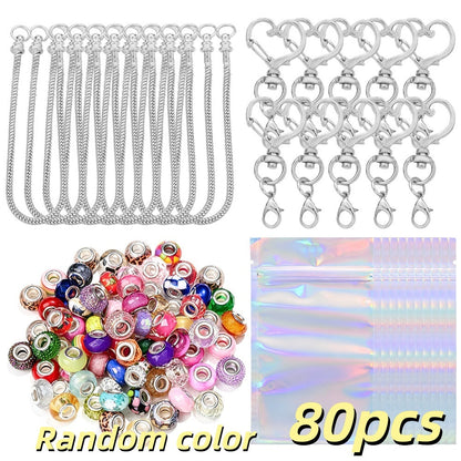 20PCS Beaded Keychain Making Set