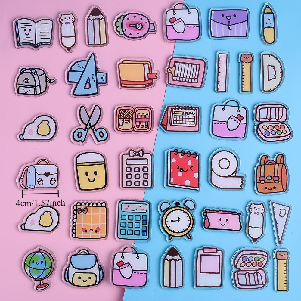 4 cm School-Themed Plastic Craft Material